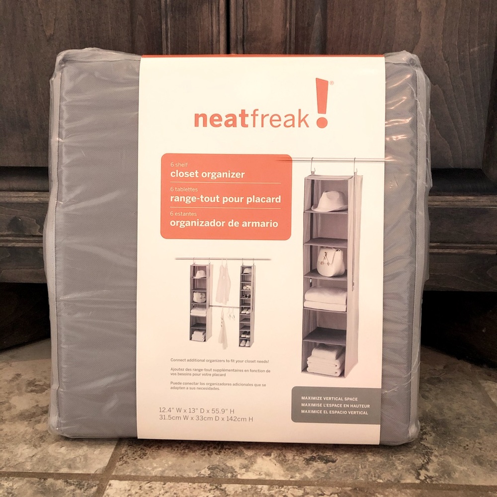 🆕neatfreak! 6 shelf closet organizer in gray